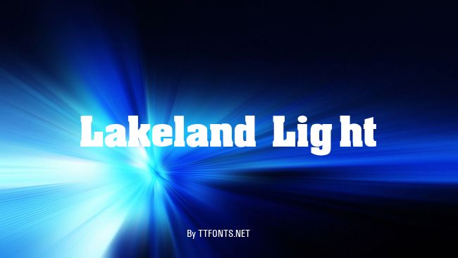 Lakeland Light example